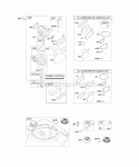 Carburetor Fuel Supply Diagram and Parts List for 126602-0146-E1  Briggs and Stratton Engine